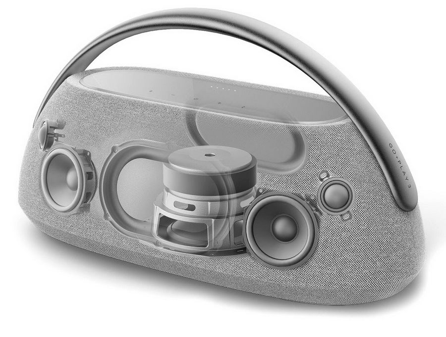Колонка портативная Harman Kardon Go + Play Mini 3, серый