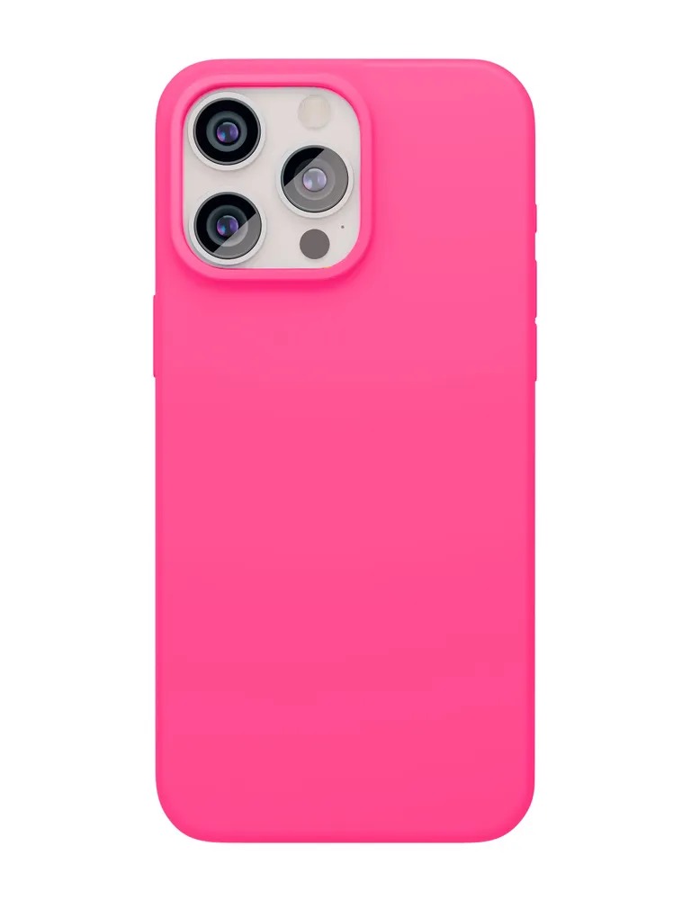 Чехол защитный "vlp" Aster Case с MagSafe для iPhone 15 Pro, неоновый розовый