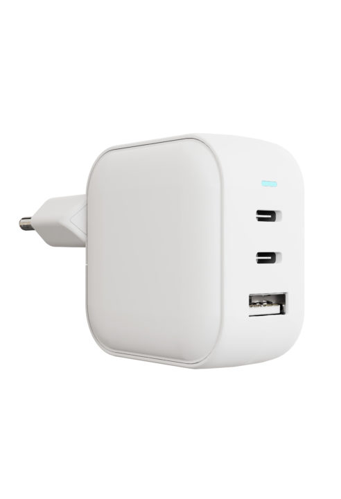Сетевое зарядное устройство "vlp" G-Charge 65Вт 2*USB-С+USB-A, PD, QC, белый