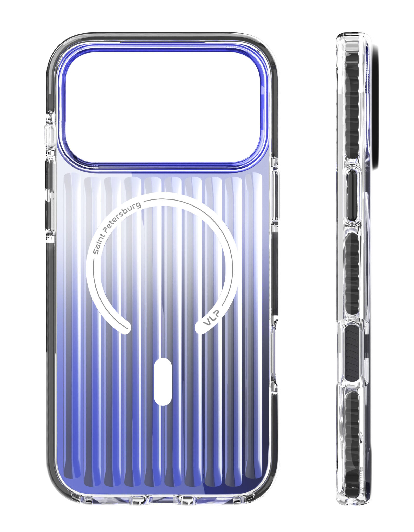 На фото изображено Чехол защитный VLP Pulse Case с MagSafe для iPhone 17 Pro Max, черный