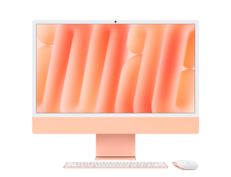 Apple iMac 24" Retina 4,5K, M4 10C / 10C, 24 ГБ, 512 ГБ, Оранжевый