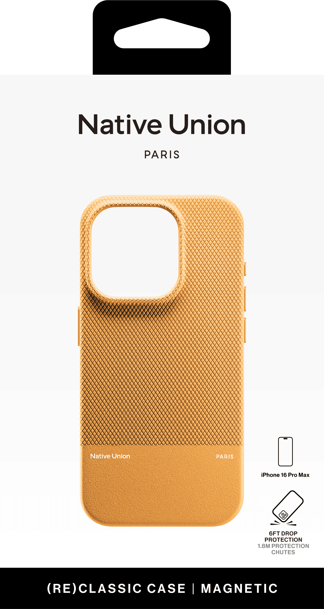 (RE)CLASSIC CASE FOR IPHONE 16 PRO MAX KRAFT, чехол защитный для iPhone 16 PRO MAX, цвет: крафт