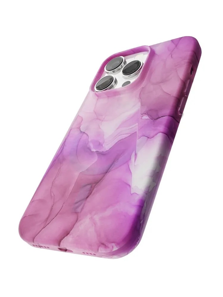 Чехол защитный "vlp" Splash case с MagSafe для iPhone 14 ProMax, розовый