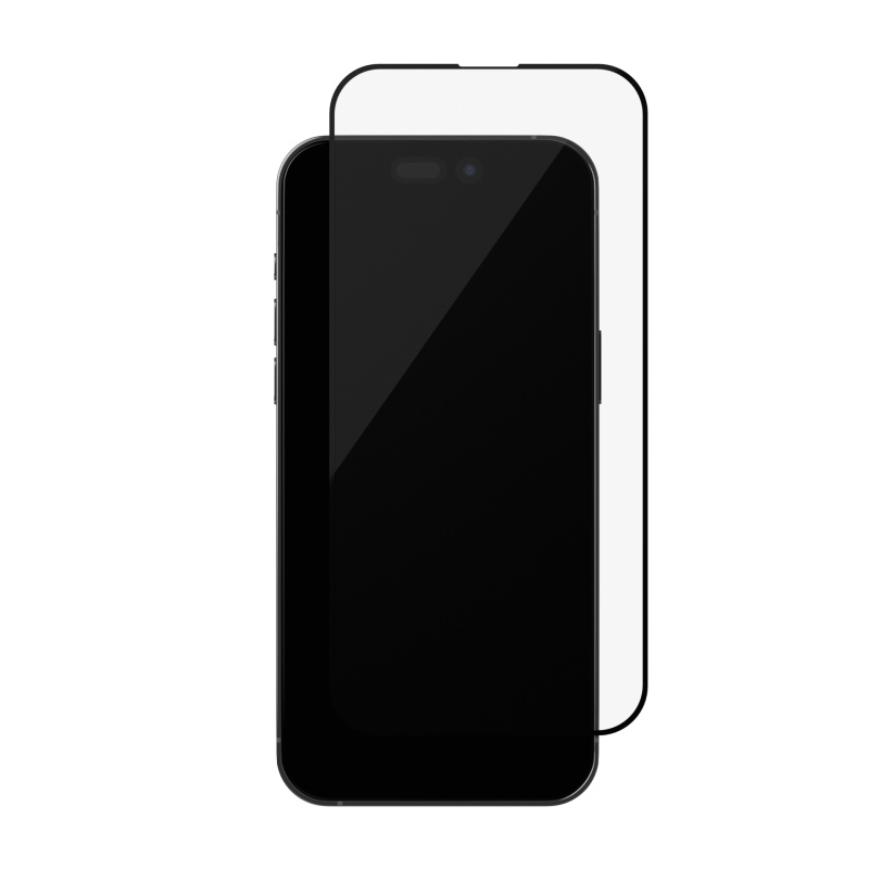 Стекло защитное uBear Extreme Nano Shield Privacy для iPhone 15 Pro, алюмосиликатное
