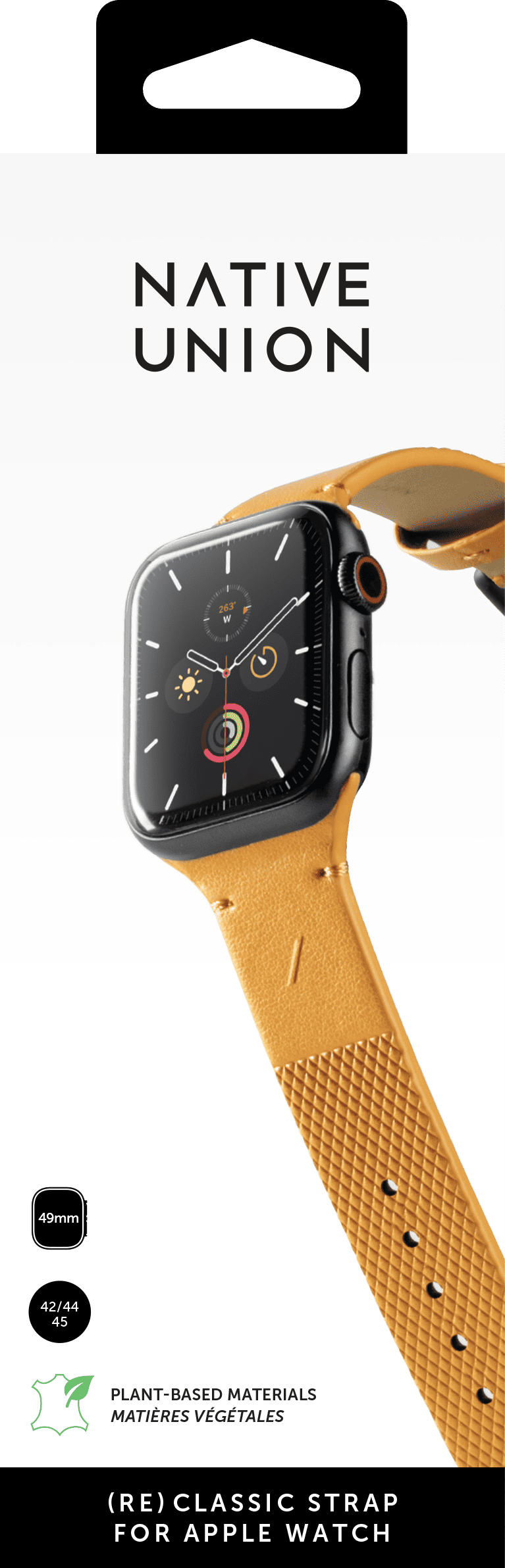 Ремешок для часов (RE)CLASSIC STRAP FOR APPLE WATCH 44MM , крафт