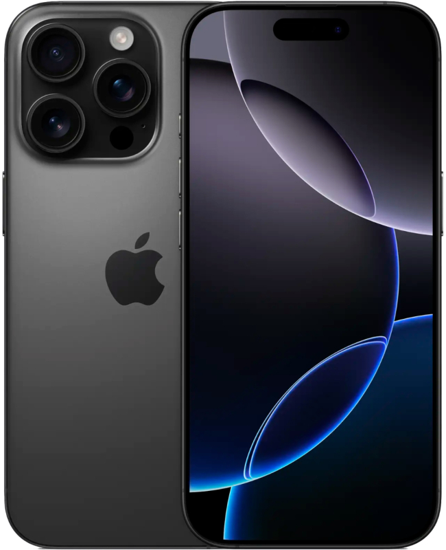 Apple iPhone 16 Pro, 256 ГБ, Титановый чёрный