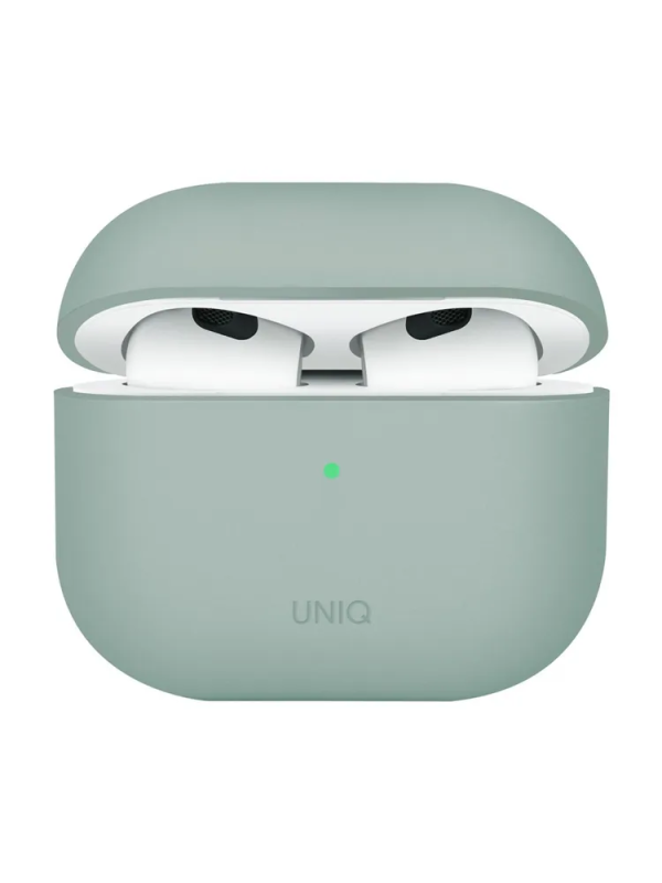 Защитный чехол Uniq Lino Silicone Case для Airpods 4, мятный