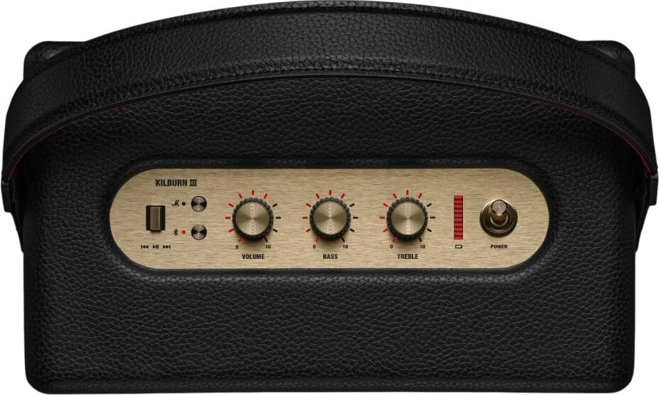 На фото изображено Портативная колонка Kilburn 3, Чёрный