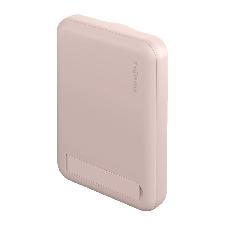 Внешний аккумулятор Energea MagPac Mini 10000 mAh с подставкой, розовый