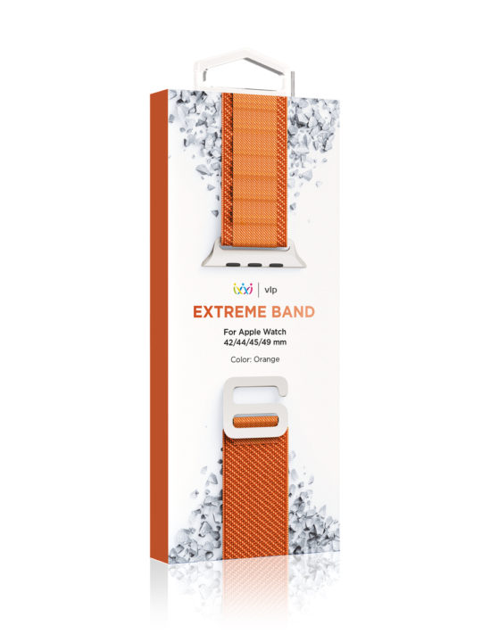 Ремешок нейлоновый Extreme Band "vlp" для Apple Watch 42/44/45/49mm, оранжевый
