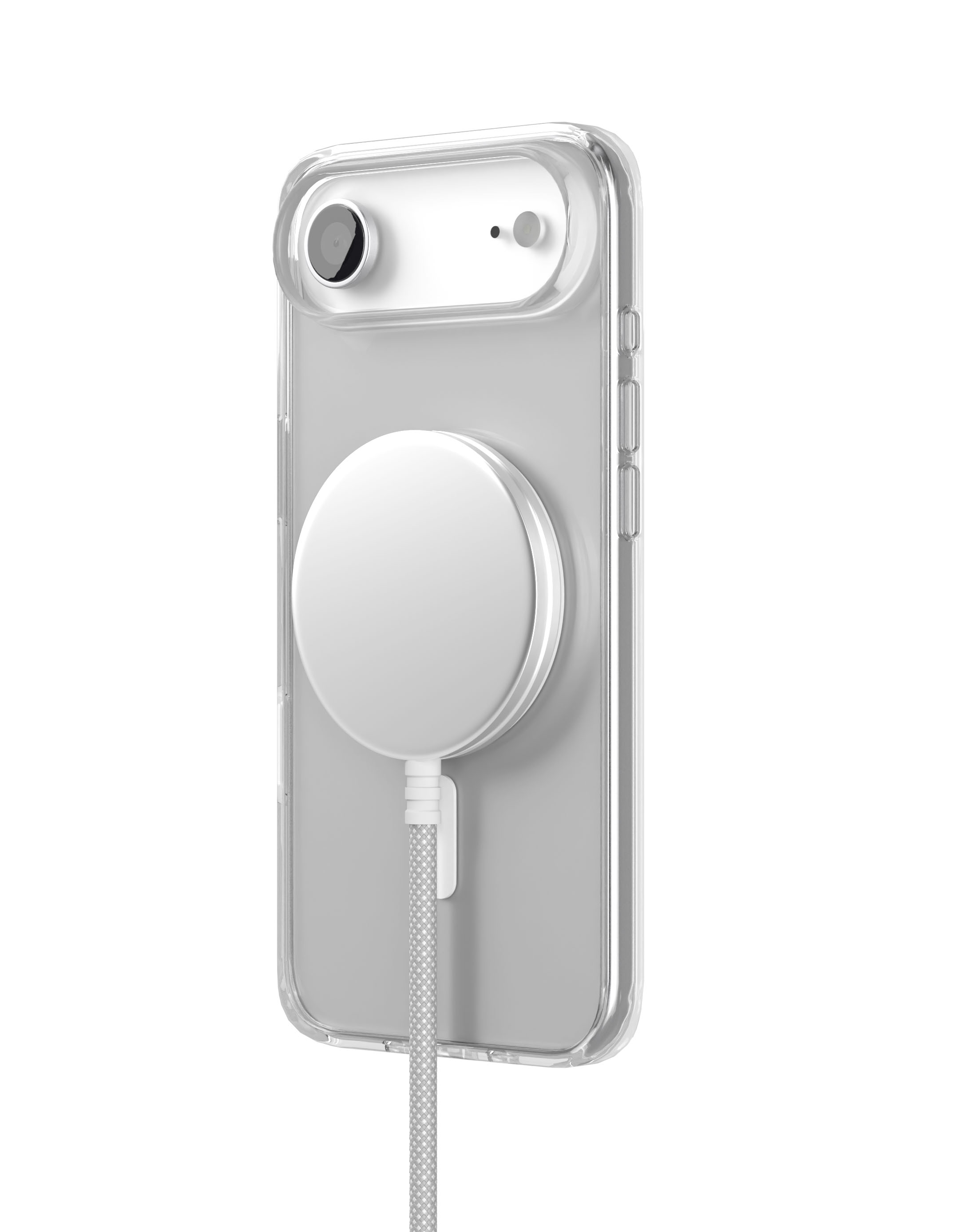 На фото изображено Чехол защитный VLP Diamond Case для iPhone 17 Air, прозрачный