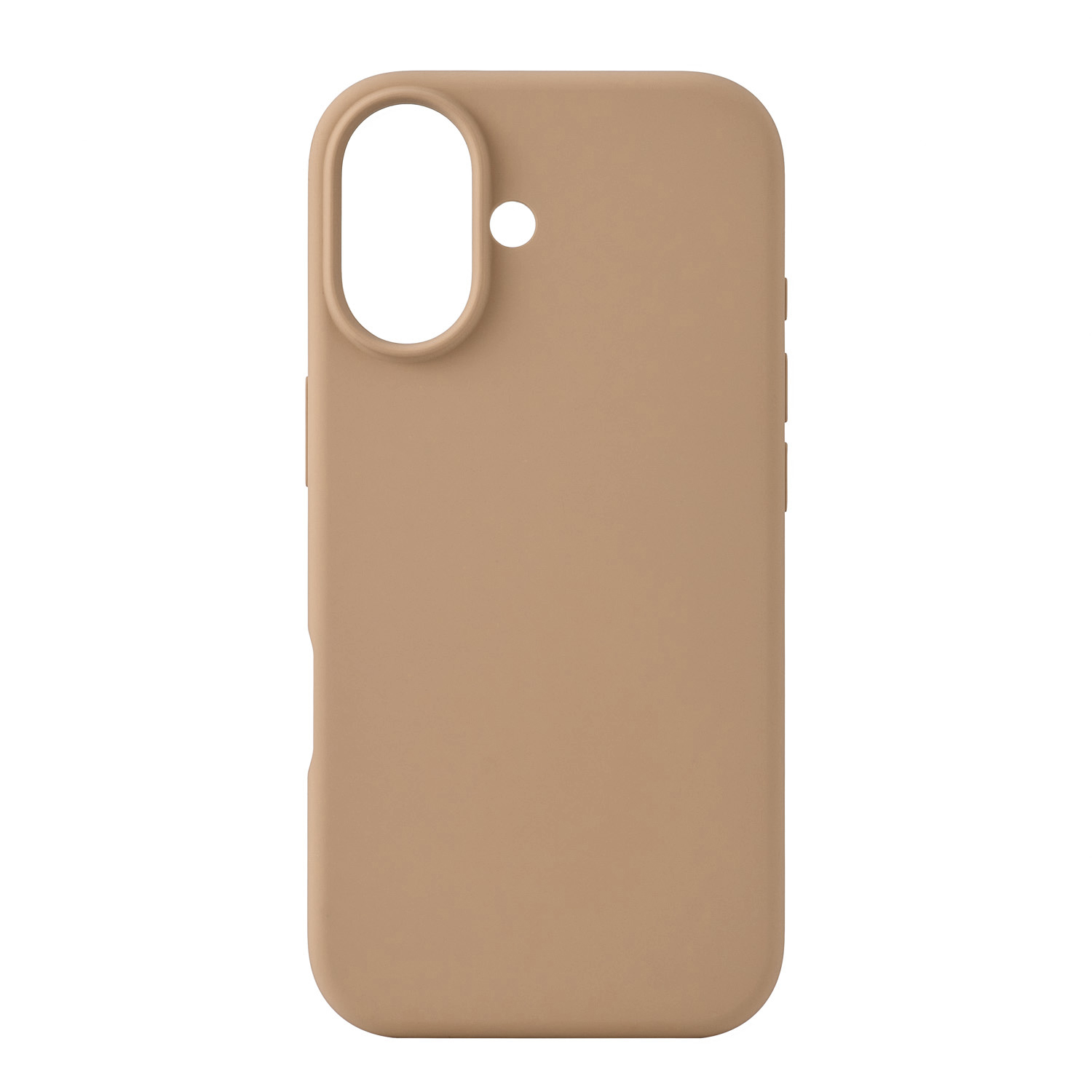 На фото изображено Чехол защитный uBear Touch Mag Case для iPhone 17 MagSafe, латте