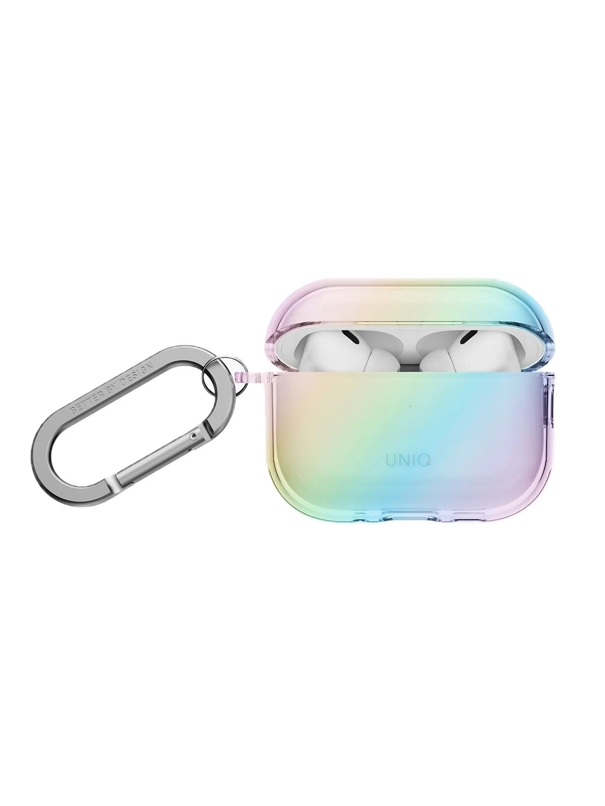 Фото Чехол Uniq Iridescia для AirPods Pro 3, Holo Quartz На фото изображено Чехол Uniq Iridescia для AirPods Pro 3, Holo Quartz
