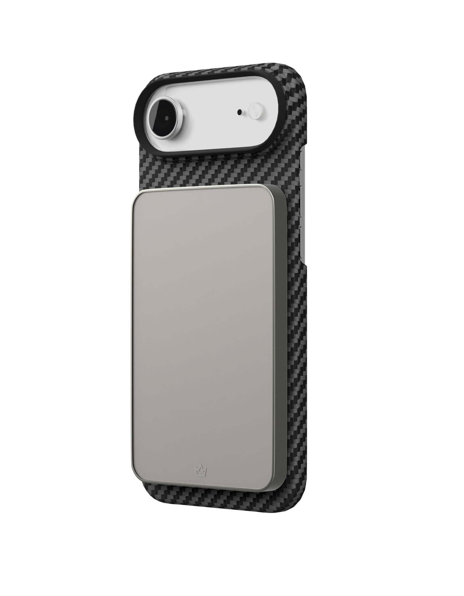 Фото Чехол защитный VLP Kevlar Case с MagSafe для iPhone Air, черный На фото изображено Чехол защитный VLP Kevlar Case с MagSafe для iPhone Air, черный