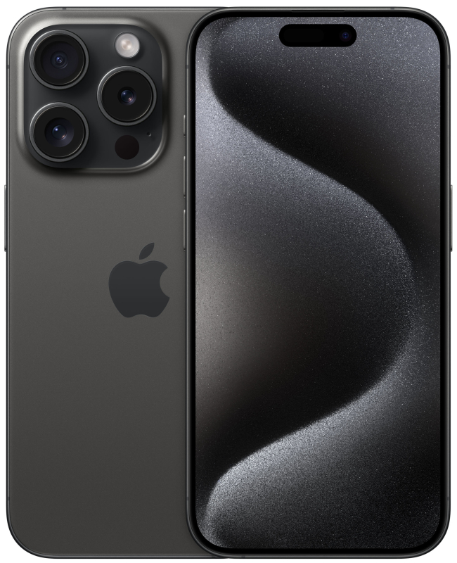 Apple iPhone 15 Pro, 256 ГБ, Титановый чёрный