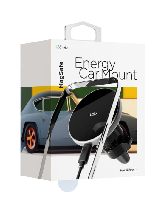 Автомобильный держатель VLP Energy Car Mount MagSafe, черный