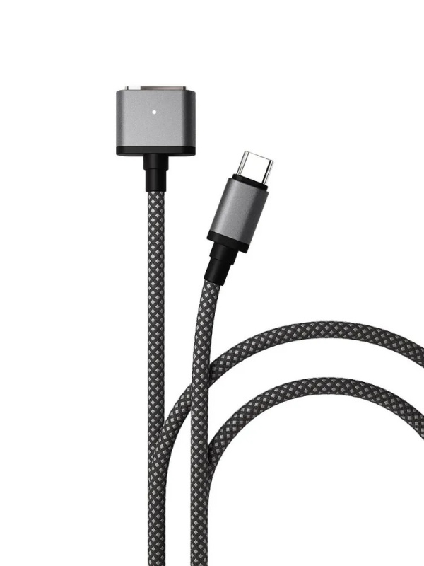Дата-кабель "vlp" Cable USB C - MagSafe, 2.0м, серый космос