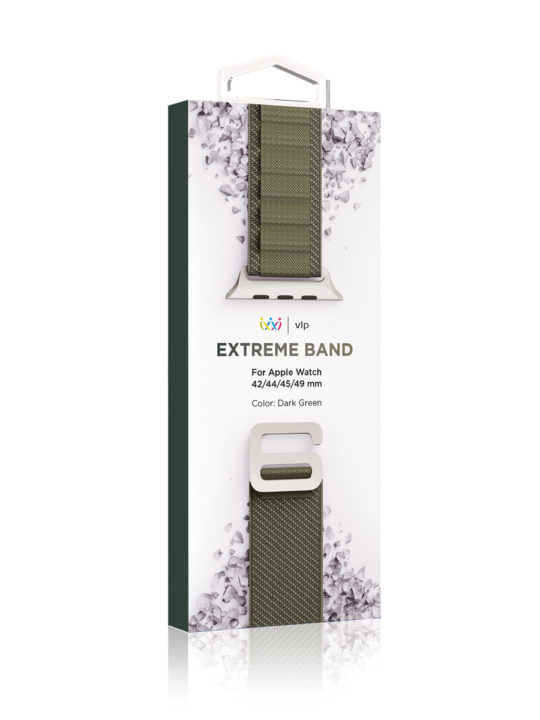 Ремешок нейлоновый VLP Extreme Band  для Apple Watch 42/44/45/49mm, темно-зеленый