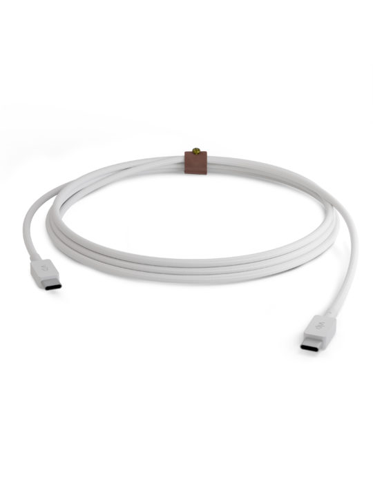 Дата-кабель "vlp" Nylon Cable USB C - USB C, 1.2м, белый