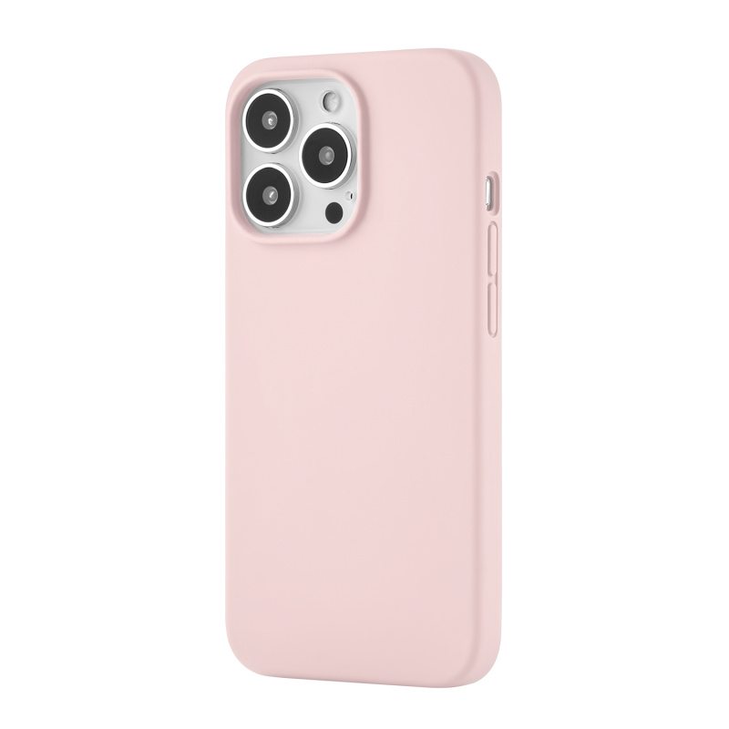 Touch Case (Liquid silicone) for iPhone 13 Pro. Магнитная упаковка, розовый