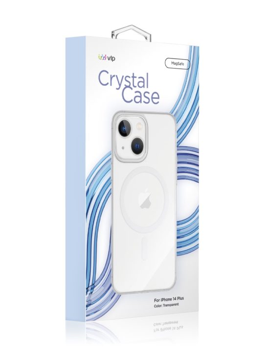 Чехол защитный "vlp" Crystal case с MagSafe для iPhone 14 Plus, прозрачный