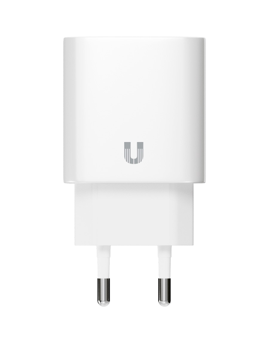 Устройство зарядное сетевое Uzay 20Вт USB-C+USB-A, PD, QC, белое