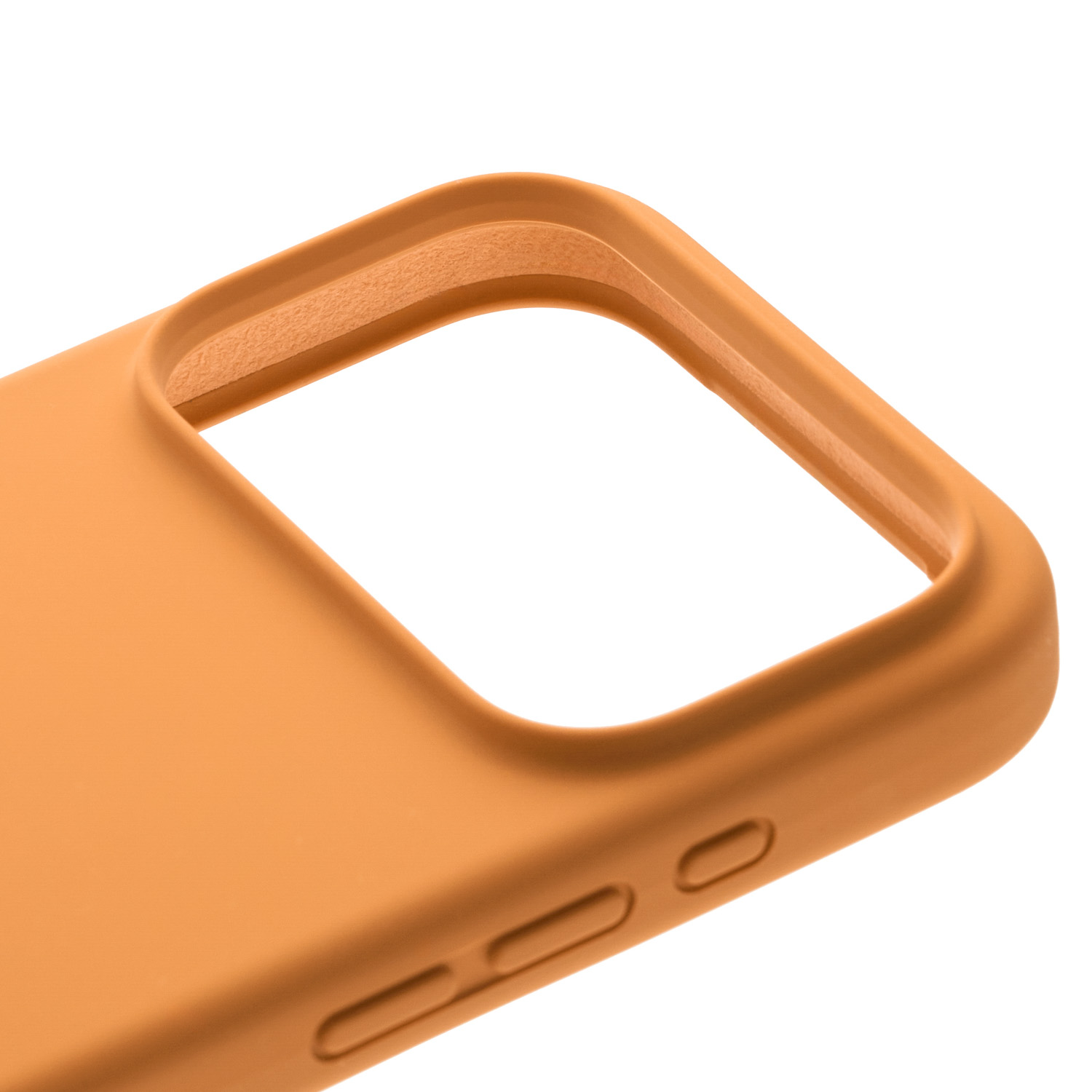 На фото изображено Чехол защитный uBear Touch Mag Case для iPhone 17 Pro, MagSafe, оранжевый