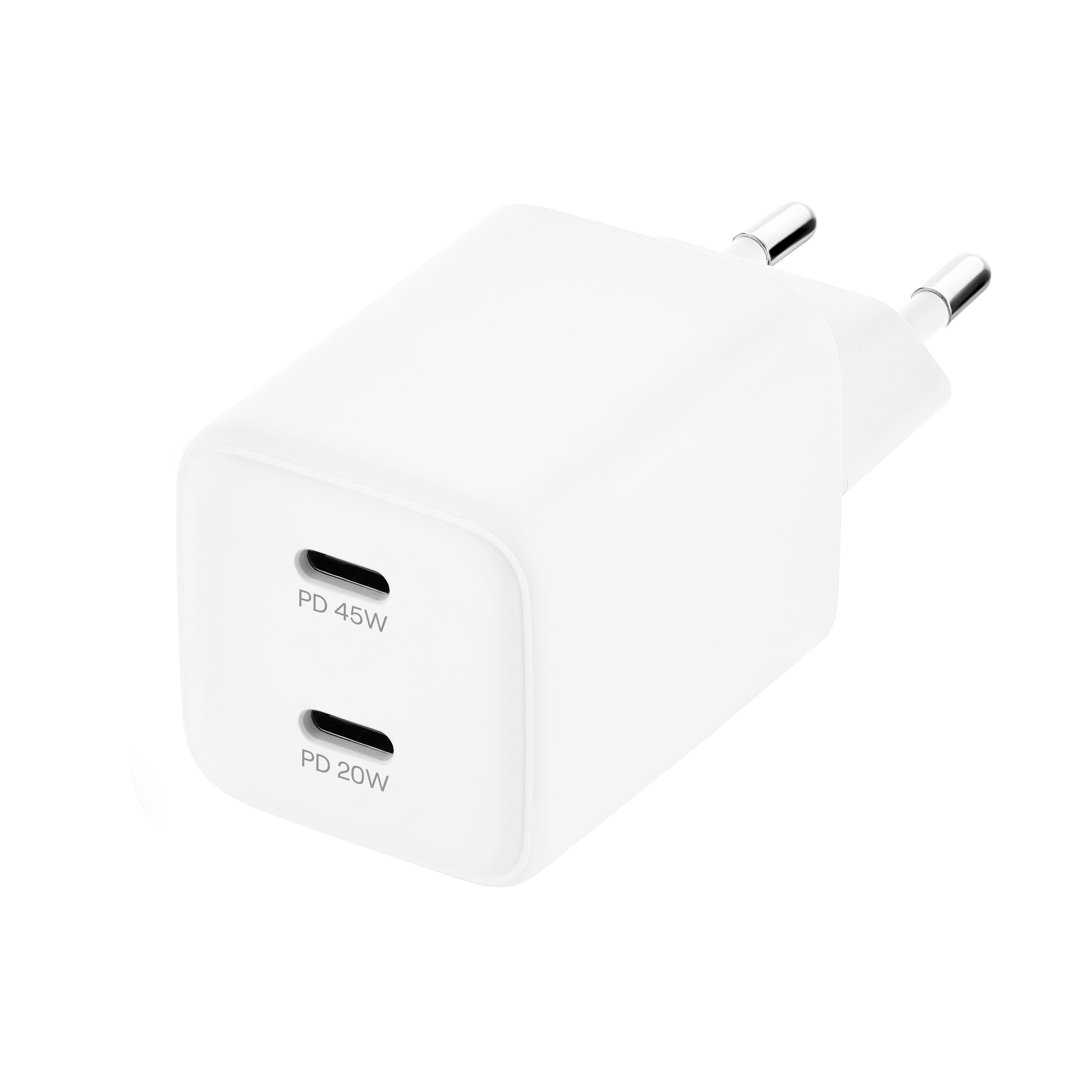 СЗУ uBear Bridge USB-C, 45 Вт, GaN + Super Fast Charging, белый