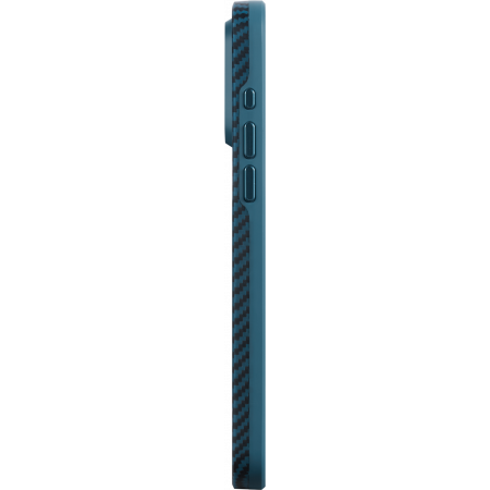 Противоударный чехол Pitaka MagEZ Pro 4 для iPhone 15 Pro (6.1"), синий, кевлар (арамид)