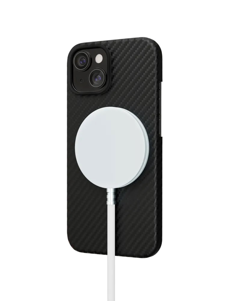 Чехол защитный "vlp" Kevlar Case с MagSafe для iPhone 15, черный