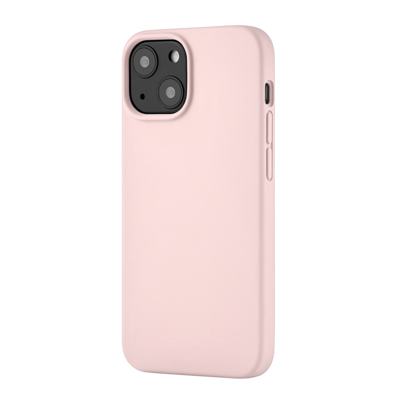 Touch Mag Case (Liquid silicone) for iPhone 13 mini MagSafe Compatible. Магнитная упаковка, розовый