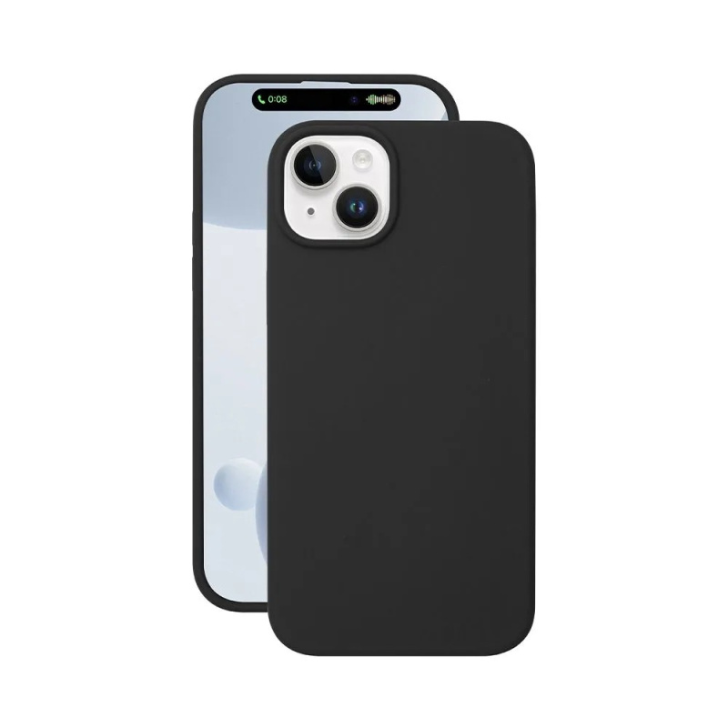 Чехол Liquid Silicone Case Pro Magsafe для Apple iPhone 15 Plus, черный, Deppa