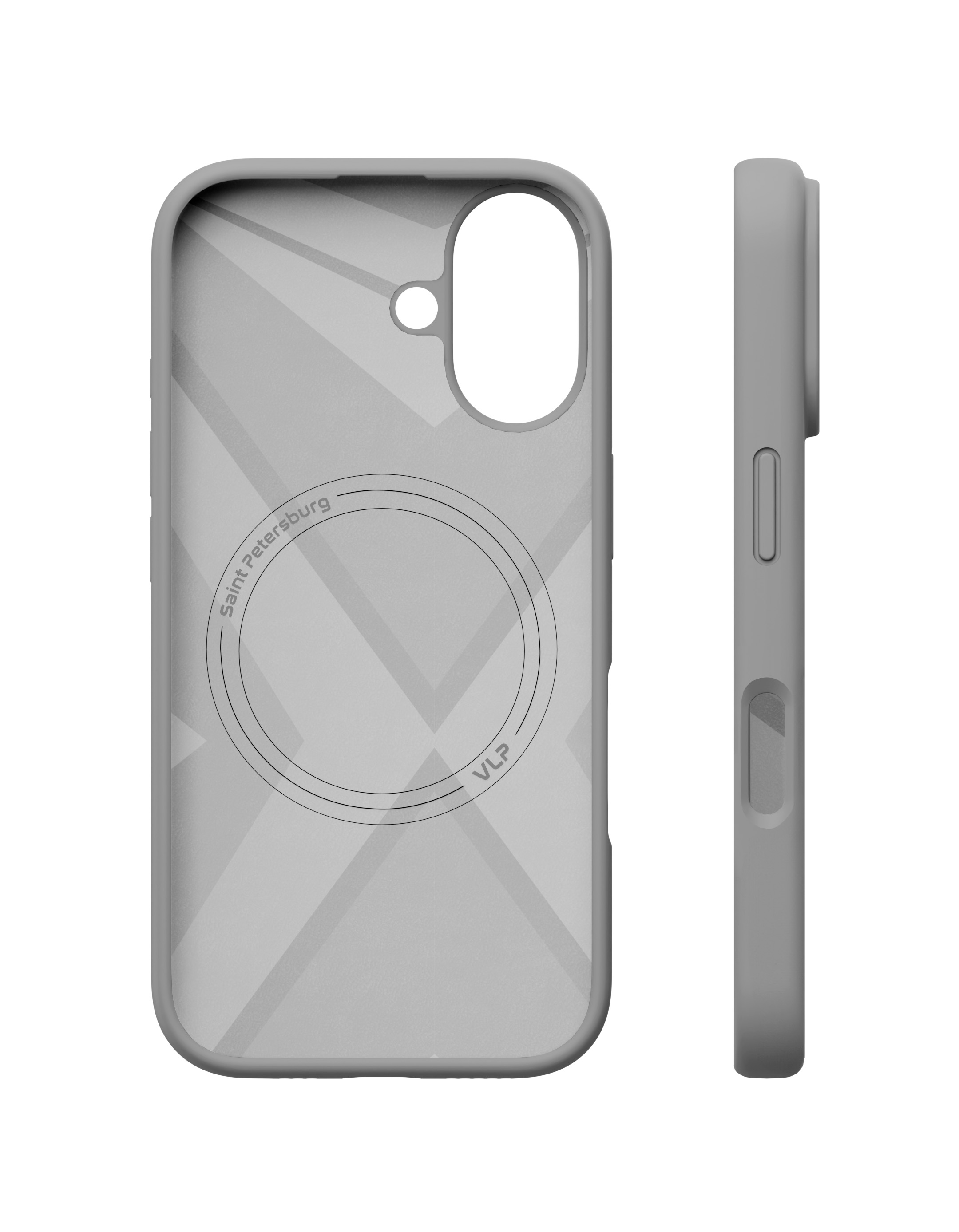 Чехол защитный "vlp" Aster Case с MagSafe для iPhone 16, серый