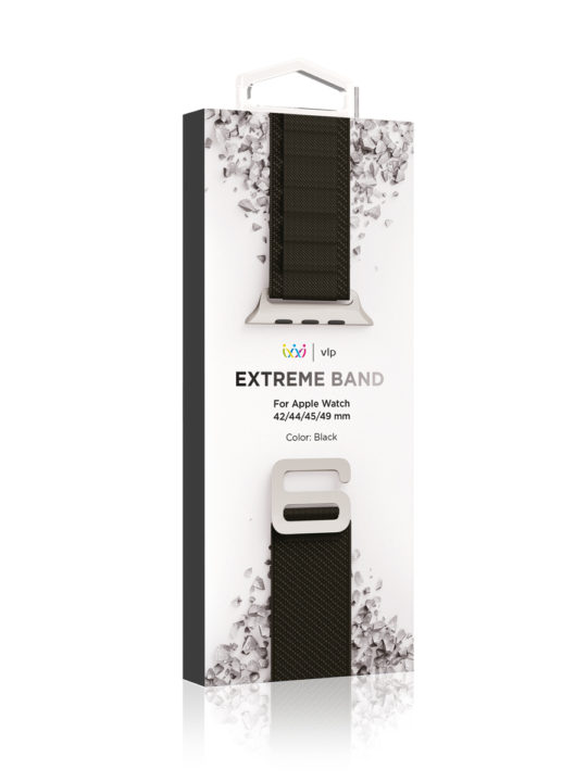 Ремешок нейлоновый VLP Extreme Band  для Apple Watch 42/44/45/49mm, черный