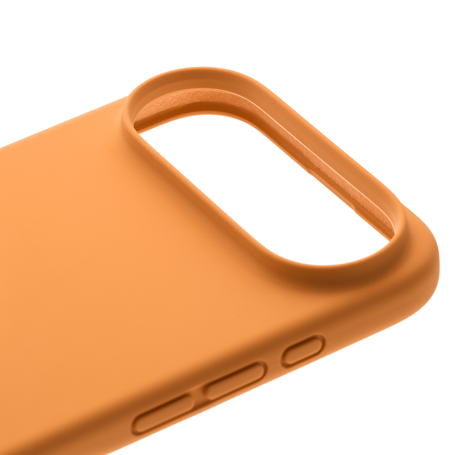 На фото изображено Чехол защитный uBear Touch Mag Case для iPhone 17 Air, MagSafe, оранжевый