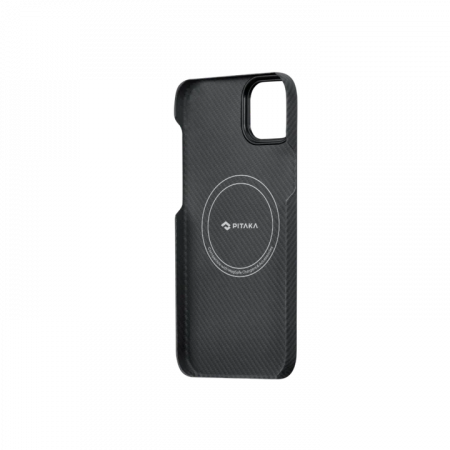 Чехол Pitaka MagEZ Case 3 для iPhone 14 (6.1"), черно-серый узкое плетение, кевлар (арамид)