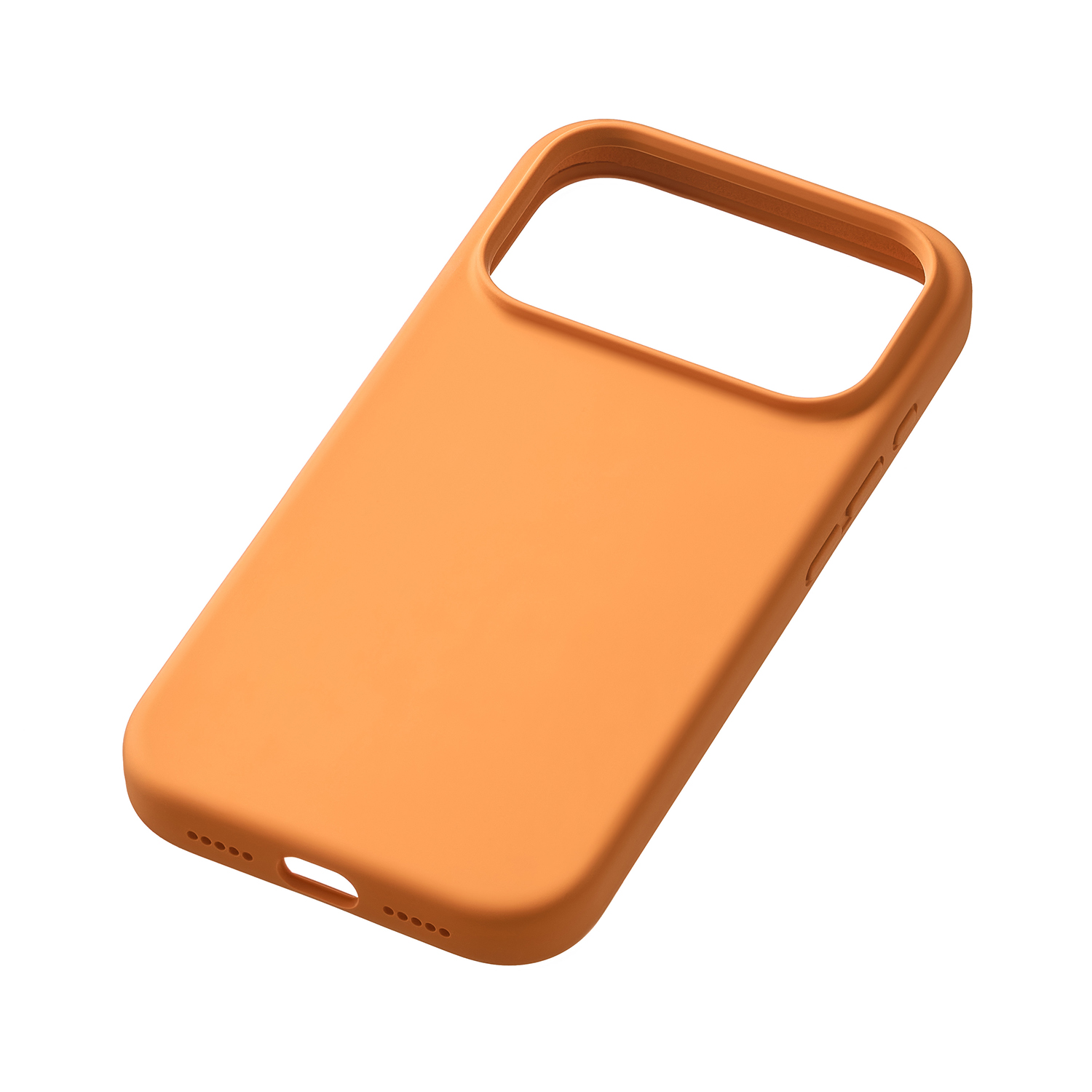 На фото изображено Чехол защитный uBear Touch Mag Case для iPhone 17 Pro, MagSafe, оранжевый