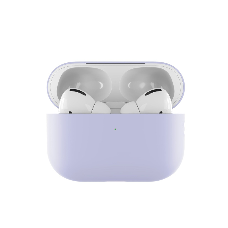 Ультратонкий силиконовый чехол Touch Case for AirPods Pro 2 / Pro, сиреневый