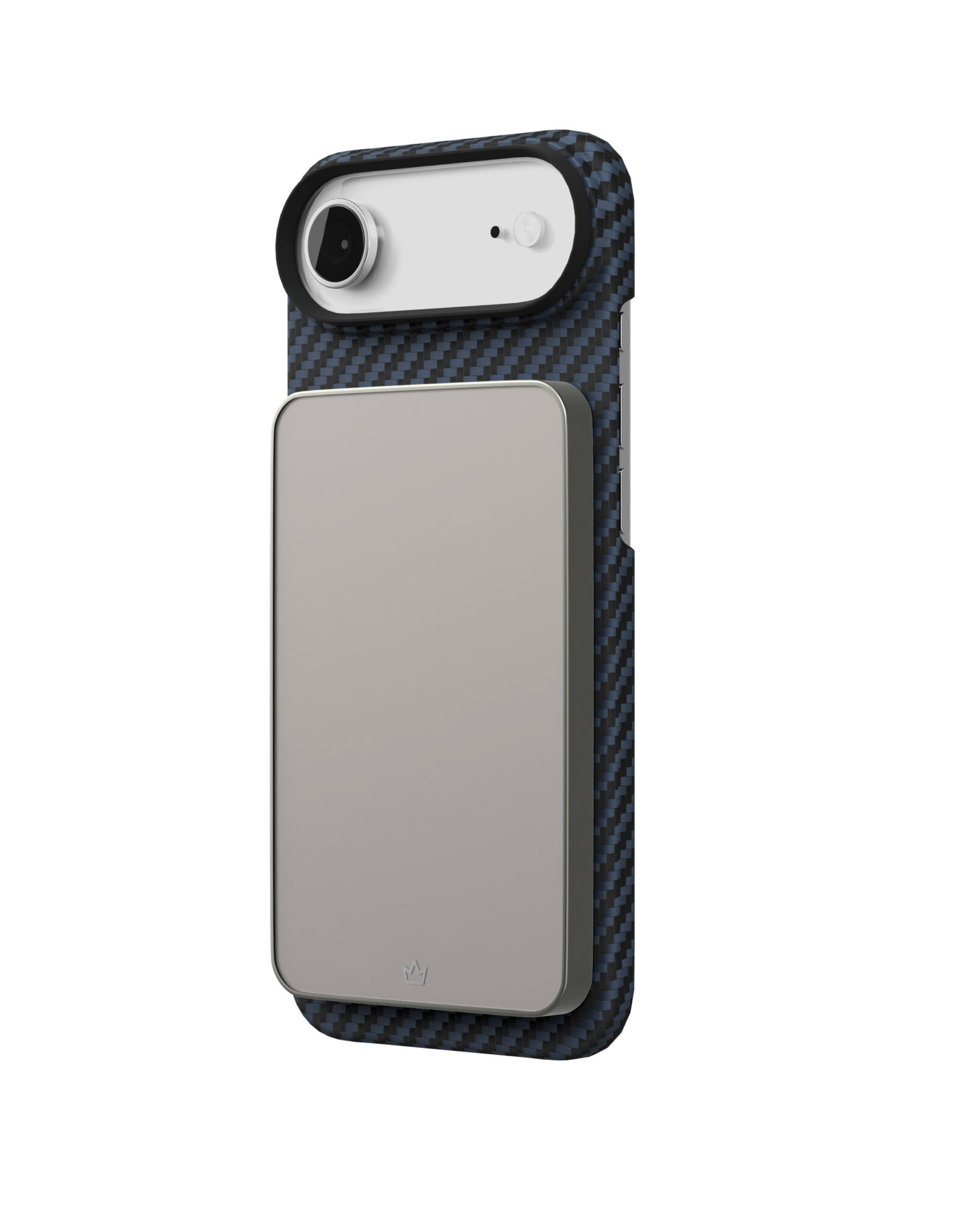 Фото Чехол защитный VLP Kevlar Case с MagSafe для iPhone Air, синий На фото изображено Чехол защитный VLP Kevlar Case с MagSafe для iPhone Air, синий