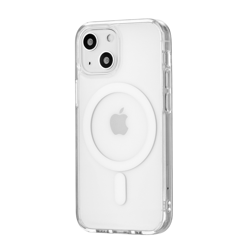 Real Mag  Case for iPhone 13 mini  PC+TPU MagSafe Compatible. Магнитная упаковка, прозрачный
