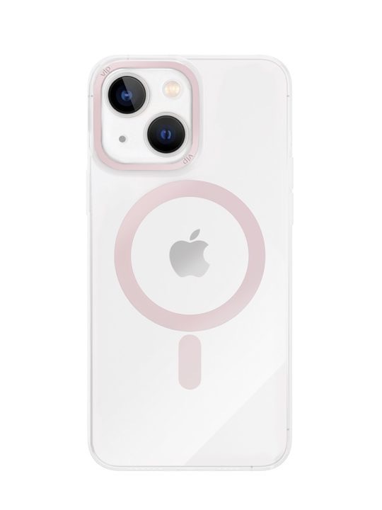 Чехол защитный &quot;vlp&quot; Line case с MagSafe для iPhone 14, розовый