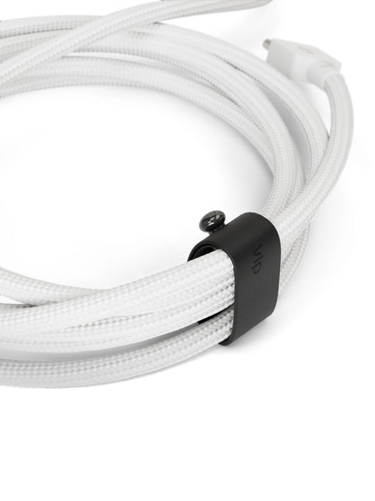 Дата-кабель "vlp" Nylon Cable USB C - USB C, 100W, 2м, белый