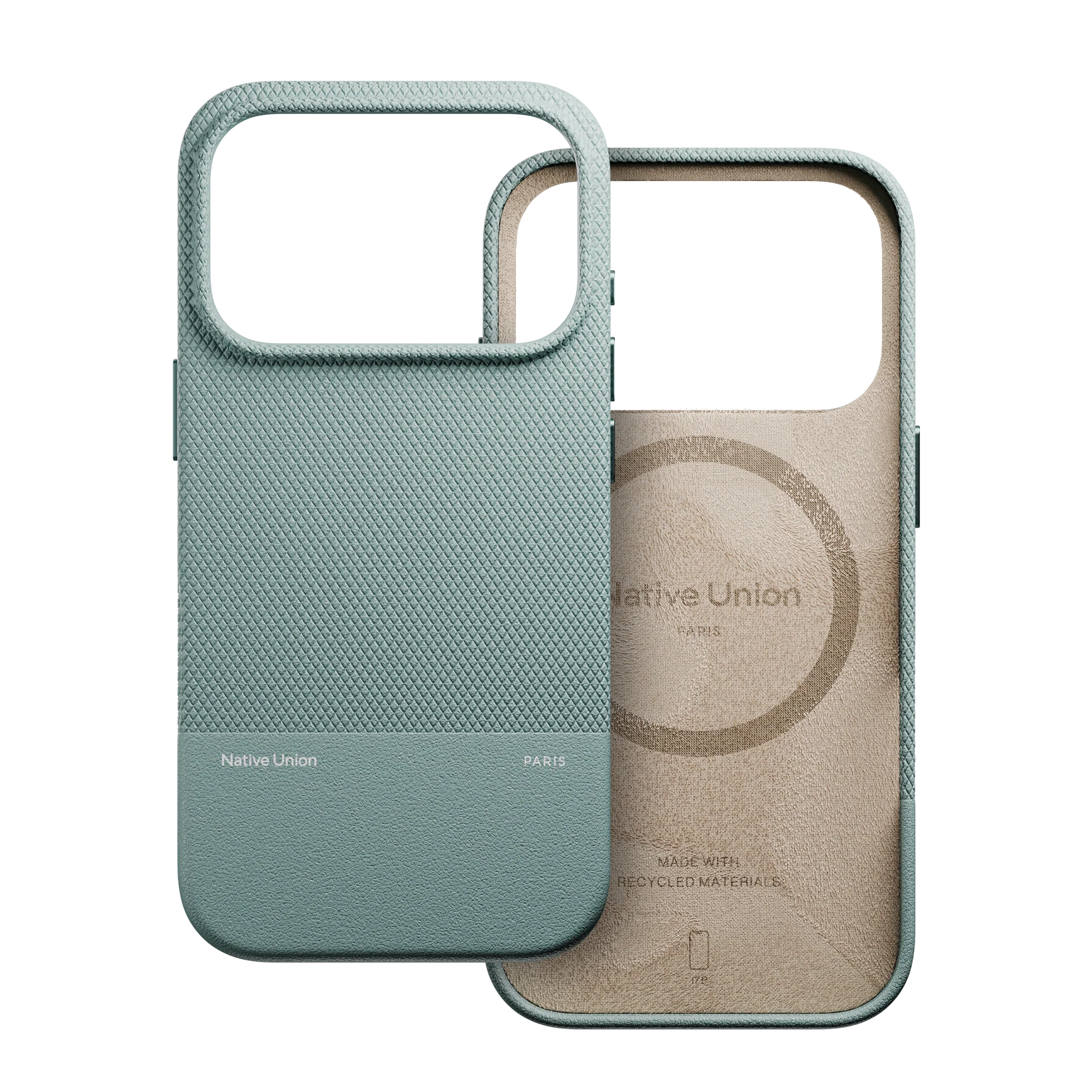 На фото изображено Чехол Native Union Paris (Re) Classic для iPhone 17 Pro Max Зеленый