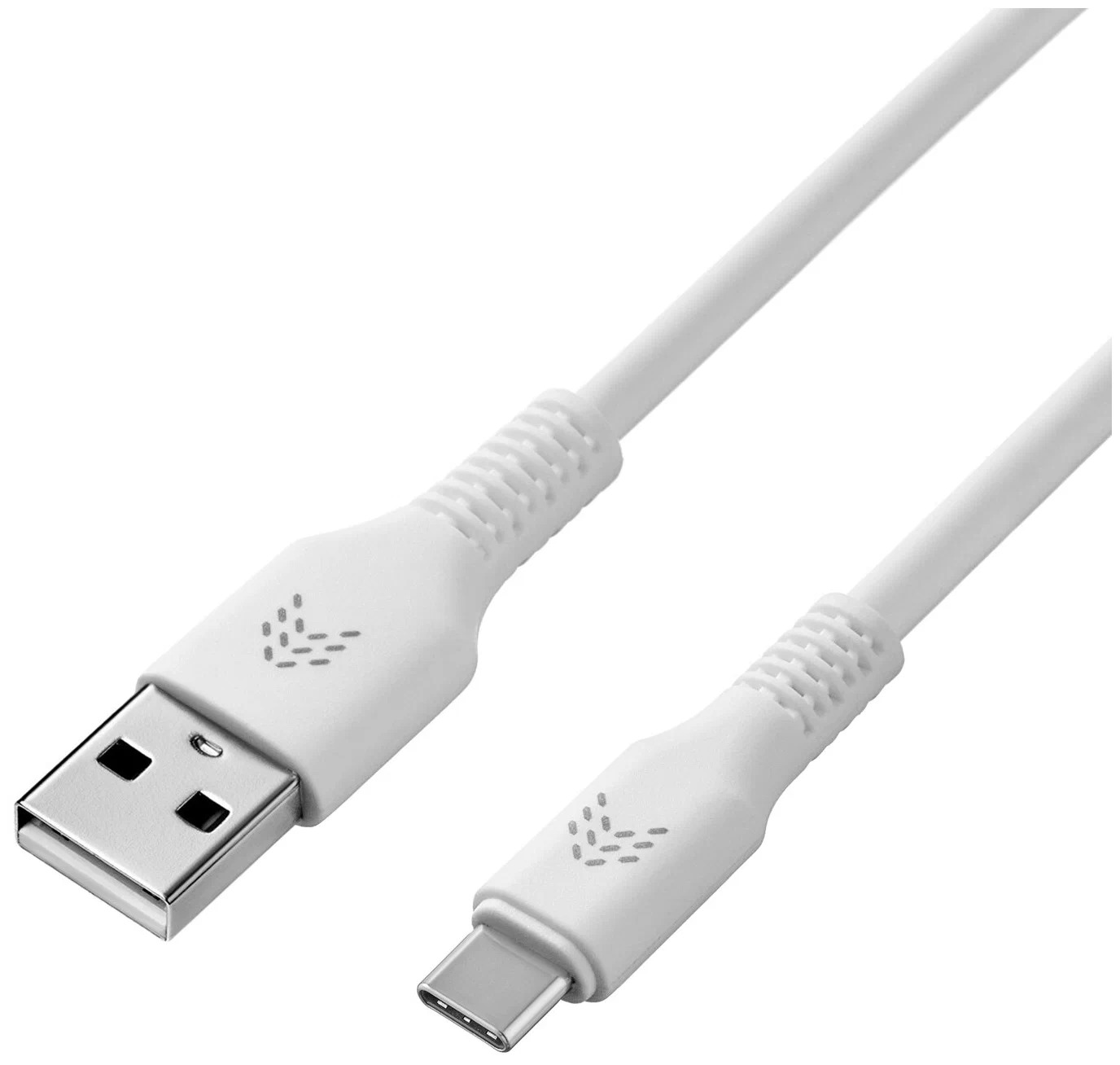Зарядный кабель ROCKET Flex  USB-A/USB-C 1м, оплётка TPE, белый