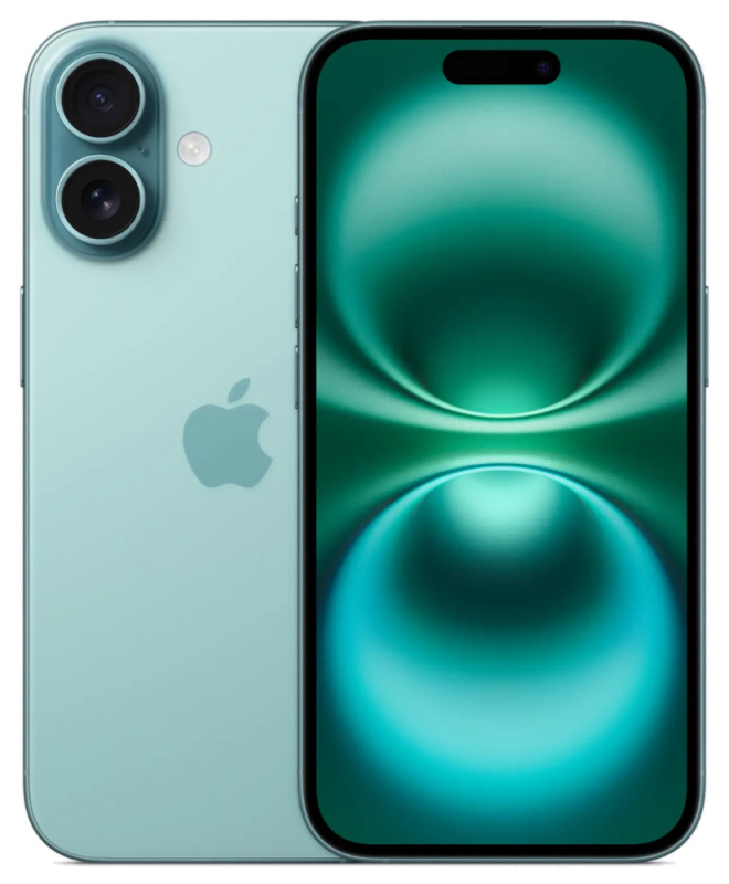 Apple iPhone 16, 256 ГБ, Бирюзовый