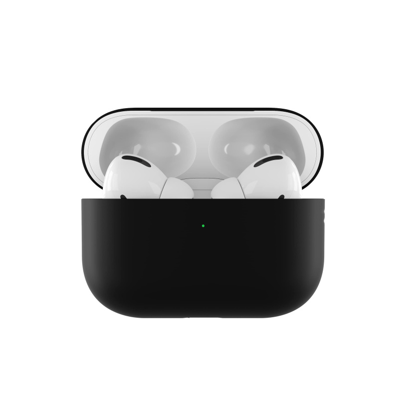 Ультратонкий силиконовый чехол Touch Case for AirPods Pro 2 / Pro, чёрный