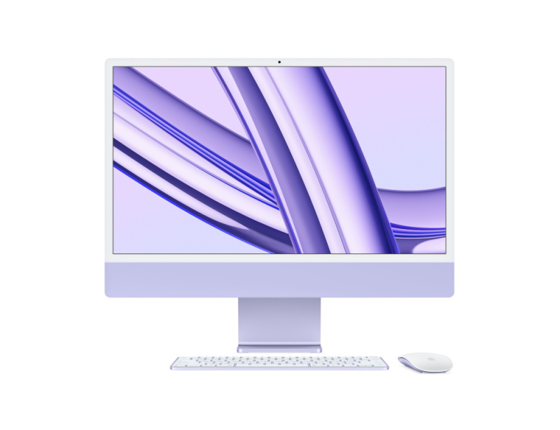 Apple iMac 24" Retina 4,5K, M3 8C / 10C, 16 ГБ, 512 ГБ, Фиолетовый