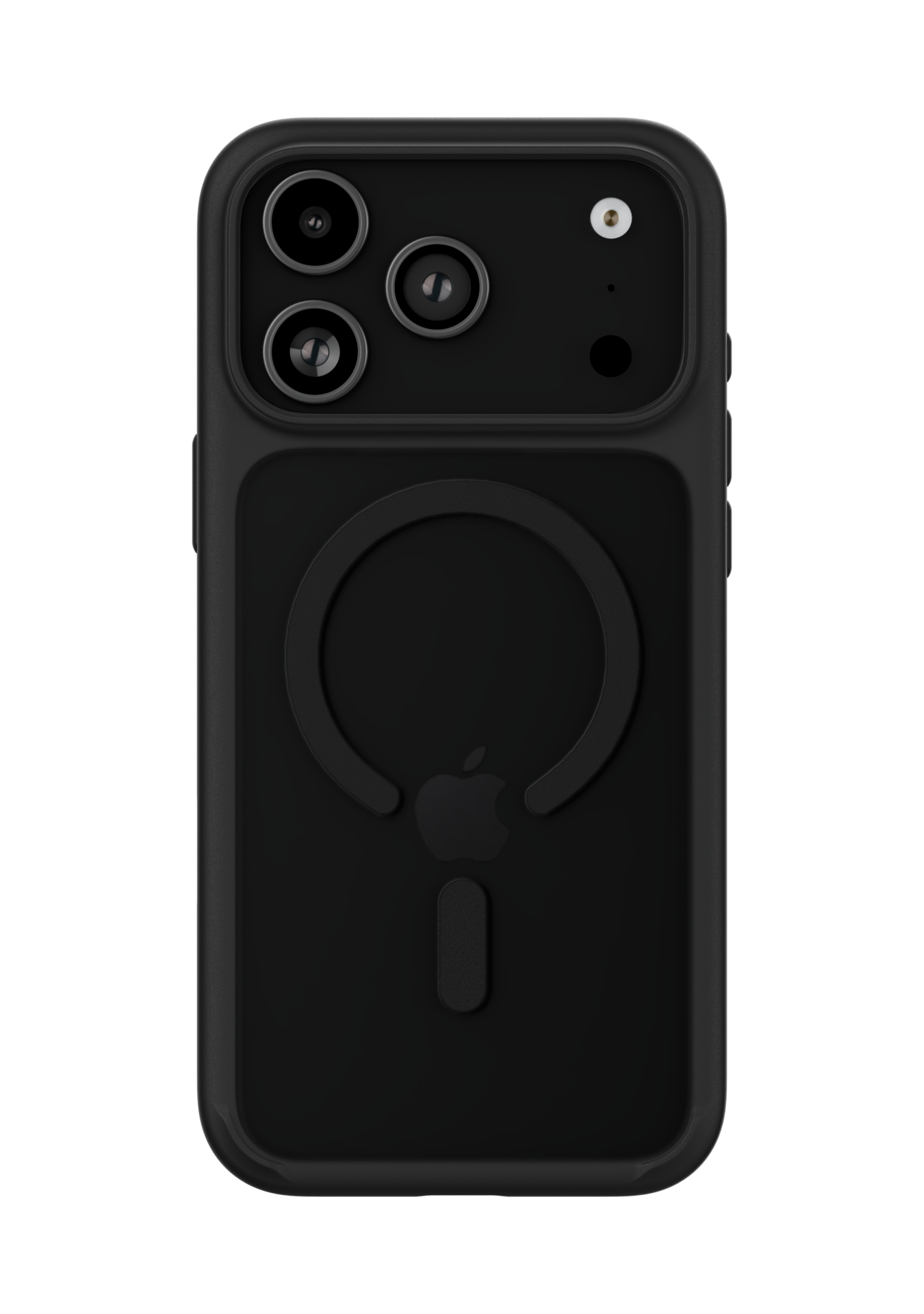 На фото изображено Чехол защитный uBear Shade Case для iPhone 17 Pro Max, MagSafe, чёрный