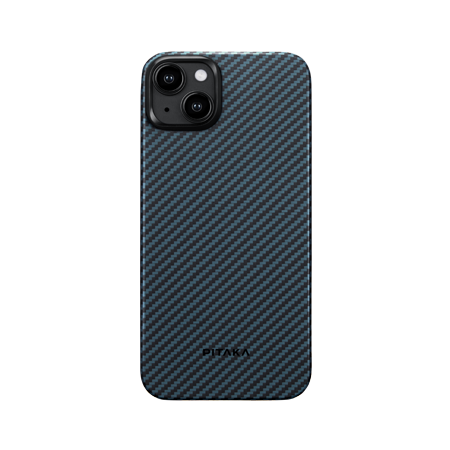 Чехол Pitaka MagEZ Case 4 для iPhone 15 (6.1"), кевлар (арамид), черно-синий