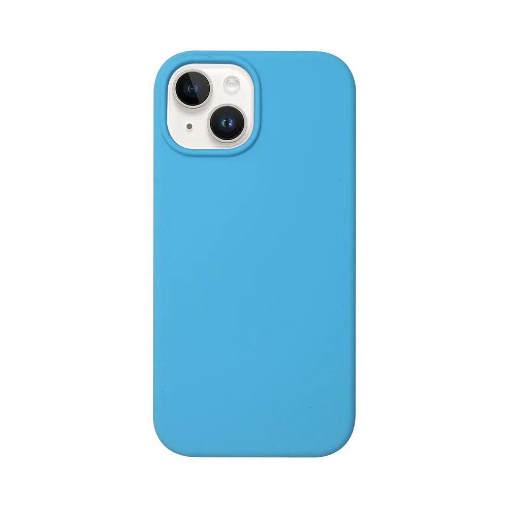 Чехол Liquid Silicone Case Pro Magsafe для Apple iPhone 15 Plus, голубой, Deppa
